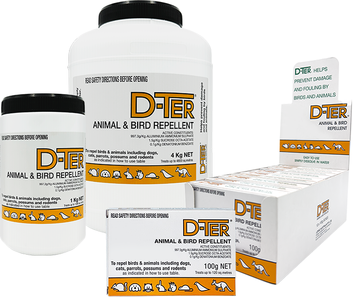 D-TER Animal & Bird Repellent Product Range
